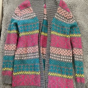 Cat & Jack Knitted Multicolor Cardigan
